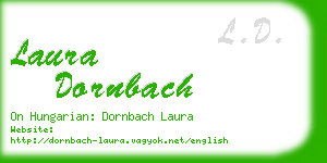 laura dornbach business card